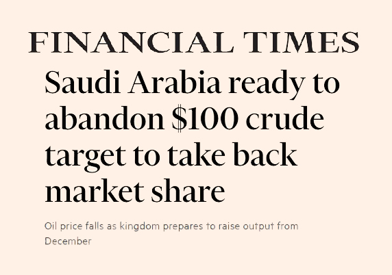 Deflation risks rise as OPEC aims to regain market share and lower oil prices - Chemicals & Economics